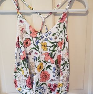 Hollister Strappy Floral Tank